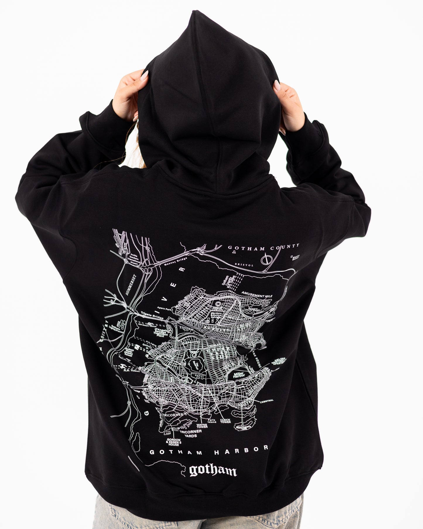 Gotham City Map Hoodie