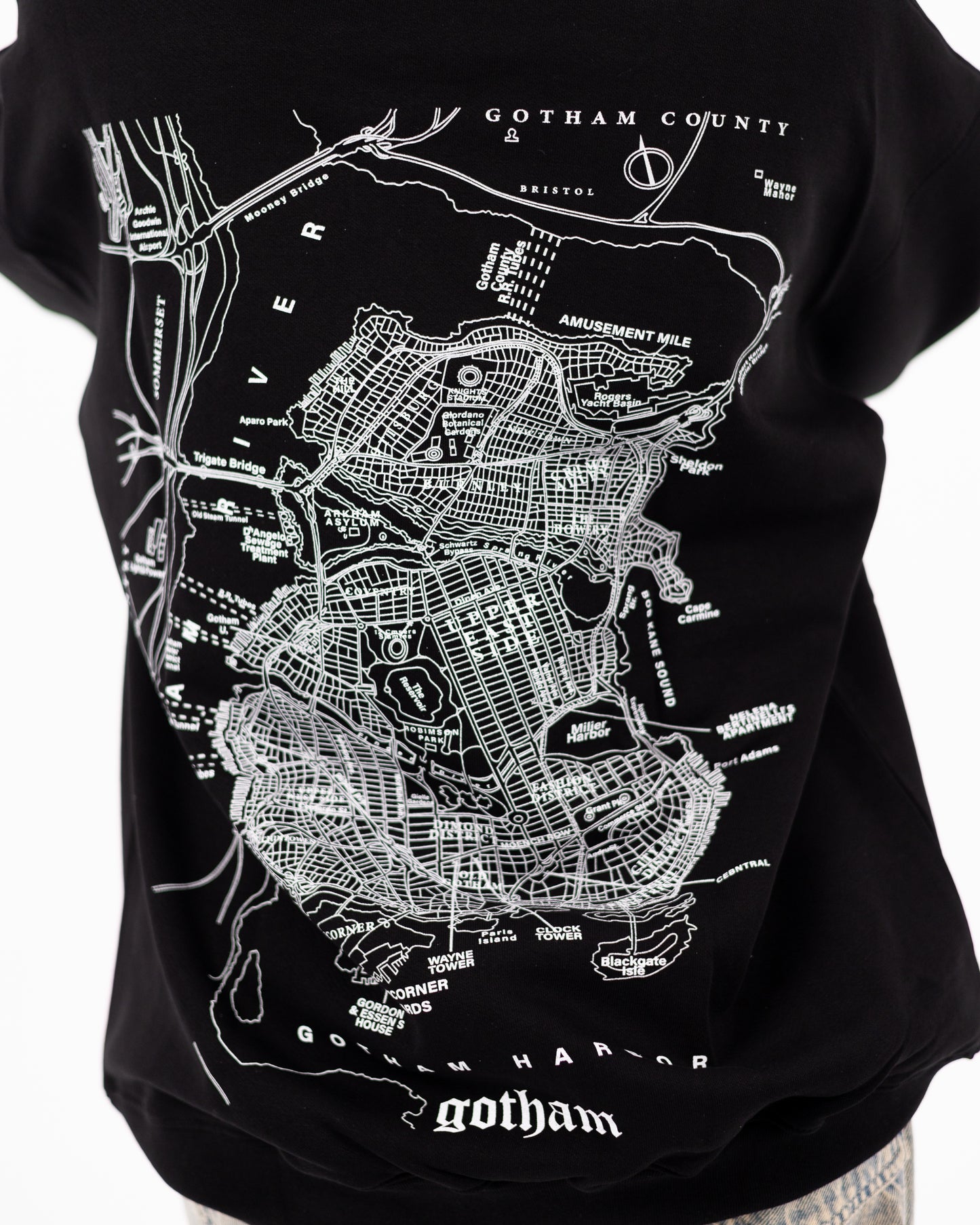 Gotham City Map Hoodie