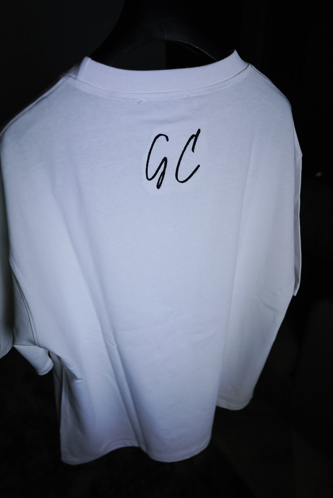 White logo Oversized Tee