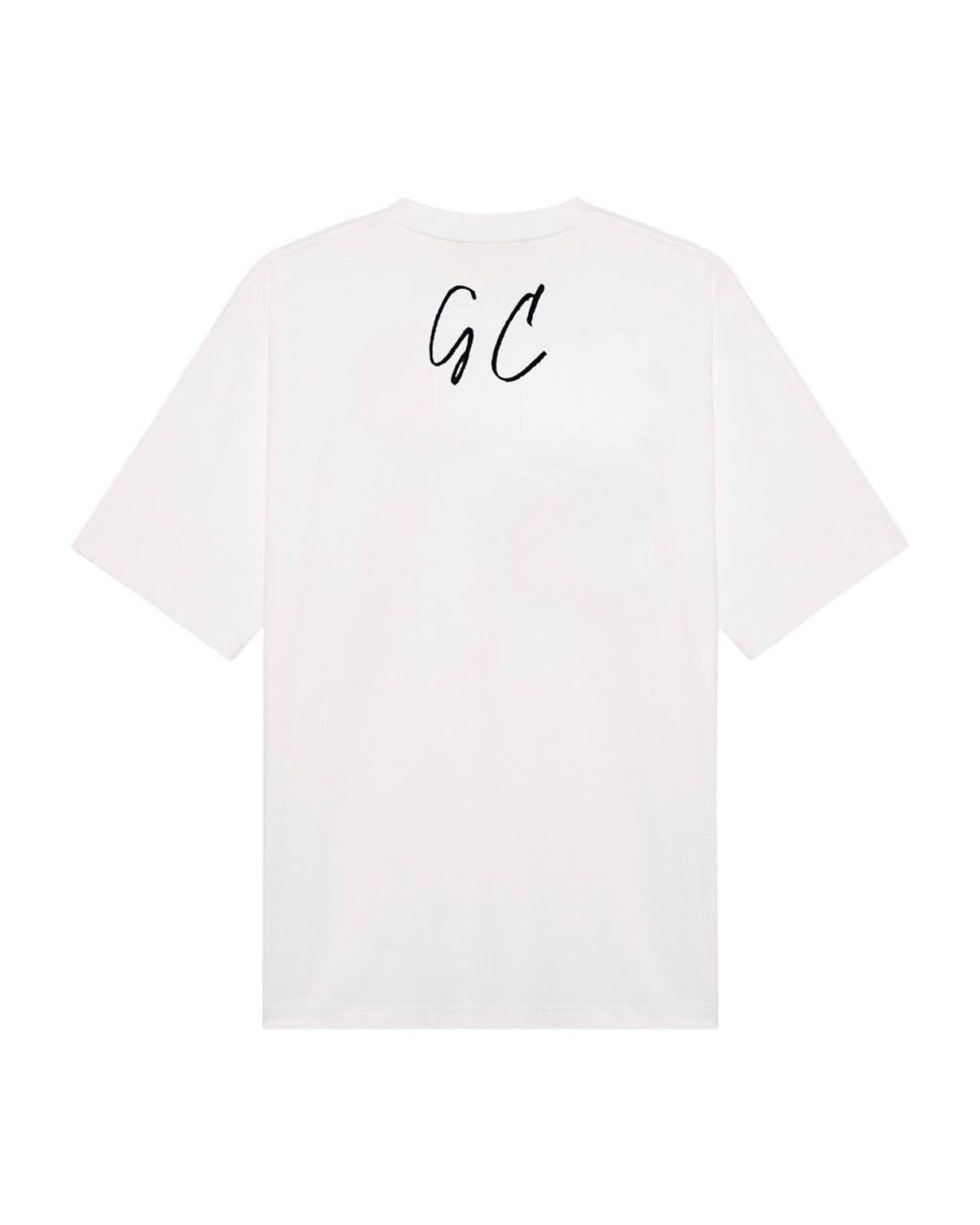 White logo Oversized Tee